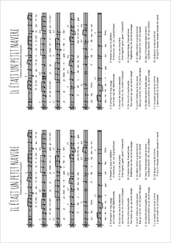 Il était un petit navire Partition gratuite